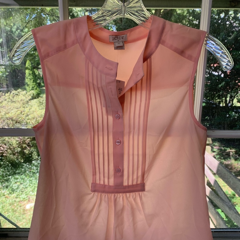 Jcrew pink blouse NWT